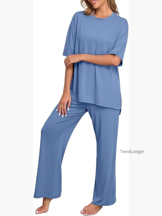 Other - Women's Pajama Set with Pockets - 2 Piece Lounge Set